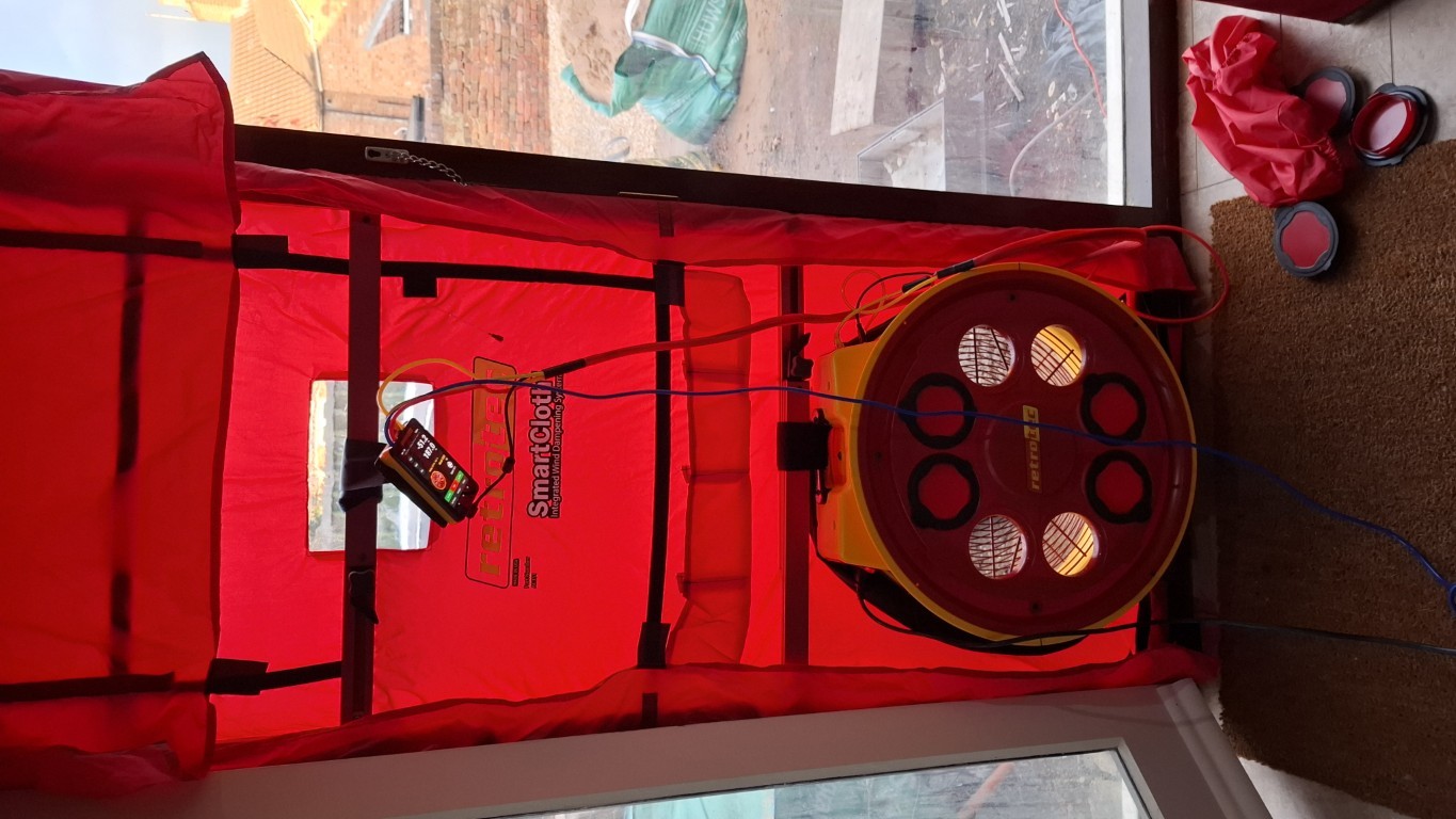 Grade 2 Listed Barn Air Tightness Testing - Market Rasen